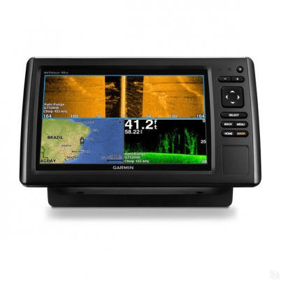 Garmin echoMAP CHIRP 92sv с транцевым трансдьюсером